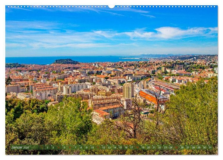 Produktbild: Zauber der C&ocirc;te d'Azur (hochwertiger Premium Wandkalender 2026 DIN A2 quer), Kunstdruck in Hochglanz