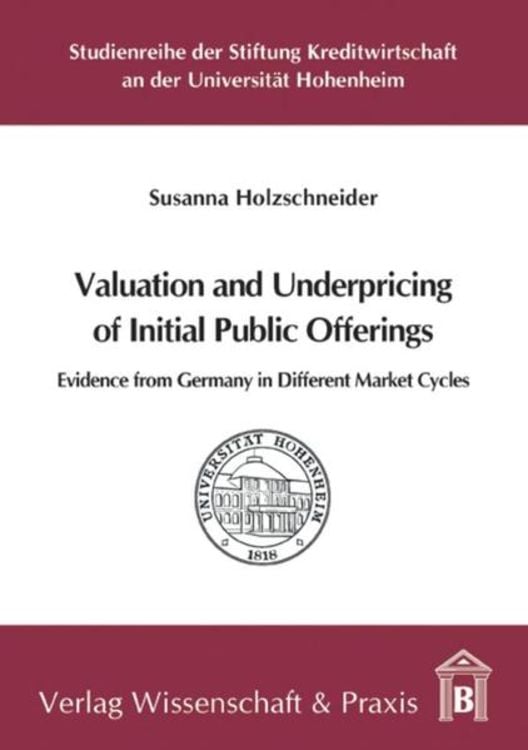 Produktbild: Valuation and Underpricing of Initial Public Offerings.