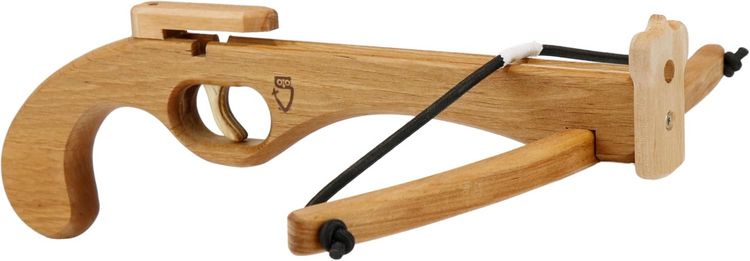 Produktbild: BestSaller 1243 - Kinder-Handarmbrust inkl. 3 Pfeilen, 31cm, Erlenholz ge&ouml;lt, Holz-Handarmbrust