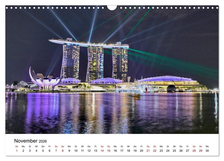 Produktbild: Singapur - Perle S&uuml;dostasiens (Wandkalender 2026 DIN A3 quer), CALVENDO Monatskalender
