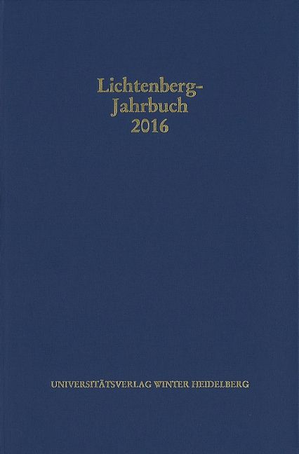Produktbild: Lichtenberg-Jahrbuch 2016