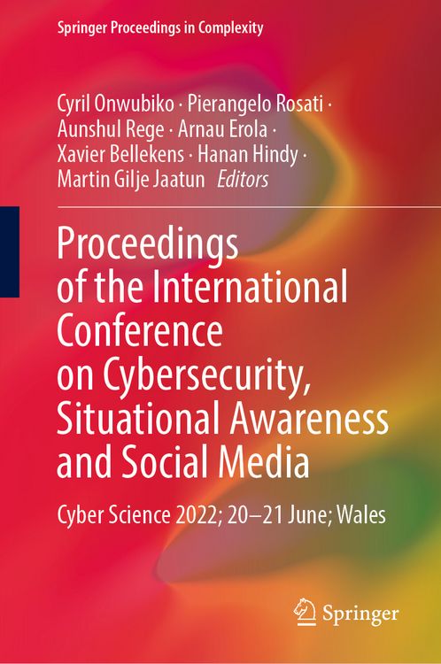 Produktbild: Proceedings of the International Conference on Cybersecurity, Situational Awareness and Social Media