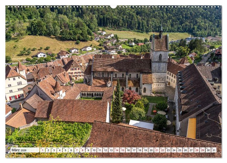 Produktbild: Schweiz - Saint-Ursanne (Wandkalender 2026 DIN A2 quer), CALVENDO Monatskalender