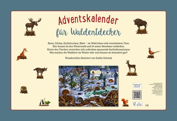 Produktbild: Adventskalender &ndash; Winter im Wald | Wandkalender