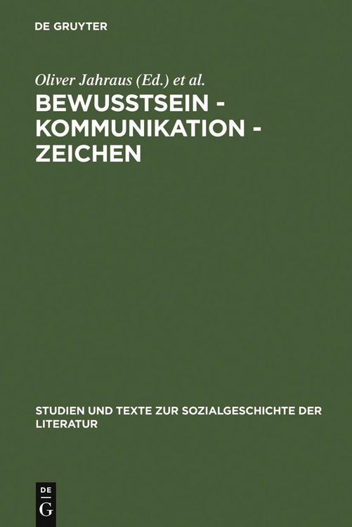 Produktbild: Bewu&szlig;tsein - Kommunikation - Zeichen