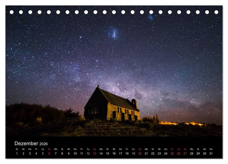 Produktbild: South Island - Neuseelands S&uuml;dinsel (Tischkalender 2026 DIN A5 quer), CALVENDO Monatskalender