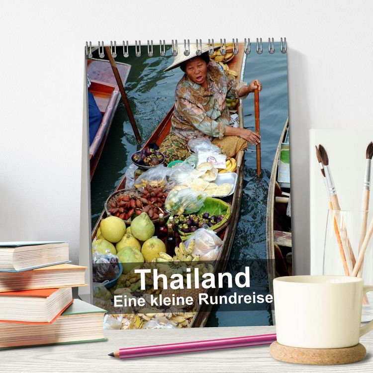 Produktbild: Thailand - Eine kleine Rundreise (Tischkalender 2026 DIN A5 hoch), CALVENDO Monatskalender