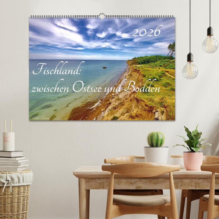 Produktbild: Fischland: zwischen Ostsee und Bodden (Wandkalender 2026 DIN A2 quer), CALVENDO Monatskalender