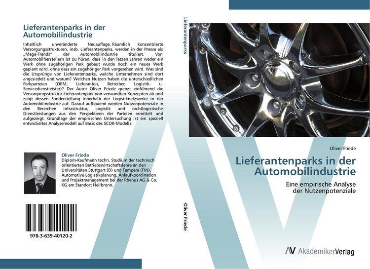 Produktbild: Lieferantenparks in der Automobilindustrie
