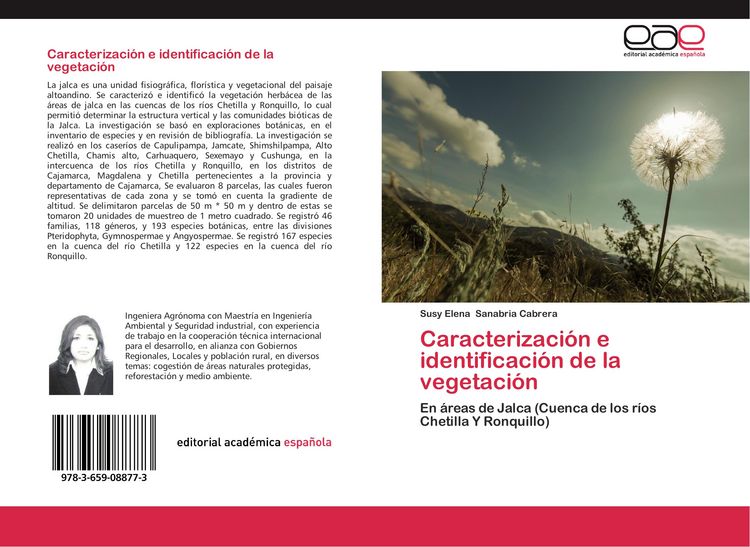 Produktbild: Caracterizaci&oacute;n e identificaci&oacute;n de la vegetaci&oacute;n
