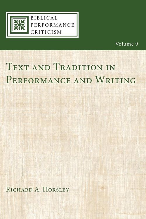 Produktbild: Text and Tradition in Performance and Writing