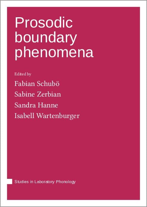 Produktbild: Prosodic boundary phenomena