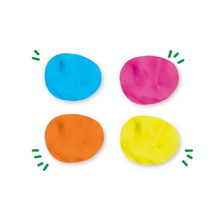 Produktbild: SES CREATIVE Knete Feel good Happy 4x90g