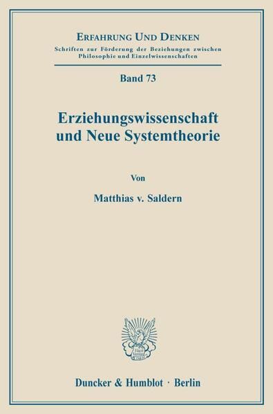 Produktbild: Erziehungswissenschaft und Neue Systemtheorie.