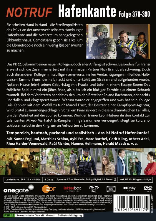Produktbild: Notruf Hafenkante 30 (Folge 378-390) [4 DVDs]