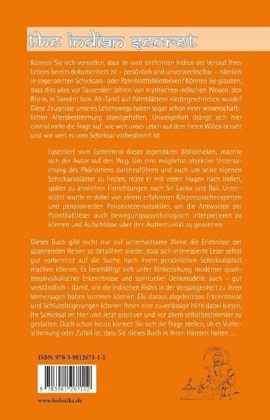 Produktbild: The Indian Secret - Das Geheimnis der Schicksals- und Palmblattbibliotheken