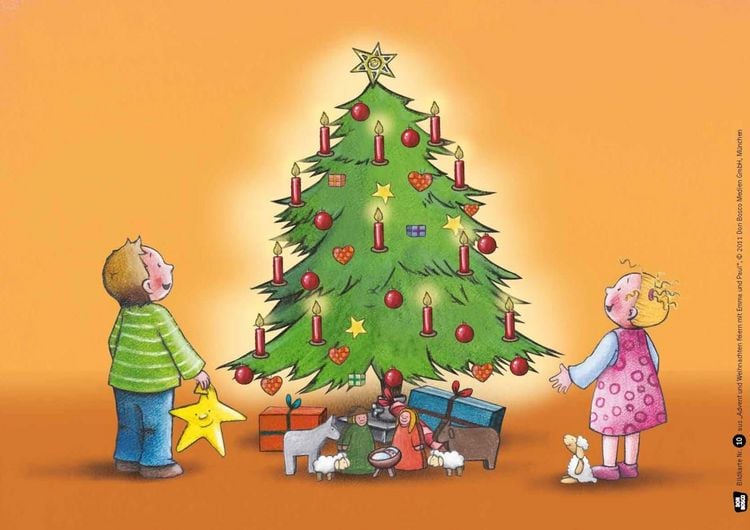 Produktbild: Advent und Weihnachten feiern mit Emma und Paul. Kamishibai Bildkartenset