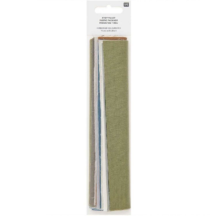 Produktbild: Stoffpaket, Herbarium Colours Mix 10 Stk &agrave; 20 x 20cm