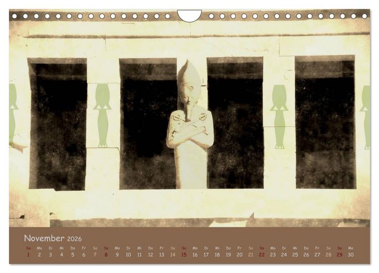Produktbild: &Auml;gypten Nostalgie & Antike 2026 (Wandkalender 2026 DIN A4 quer), CALVENDO Monatskalender