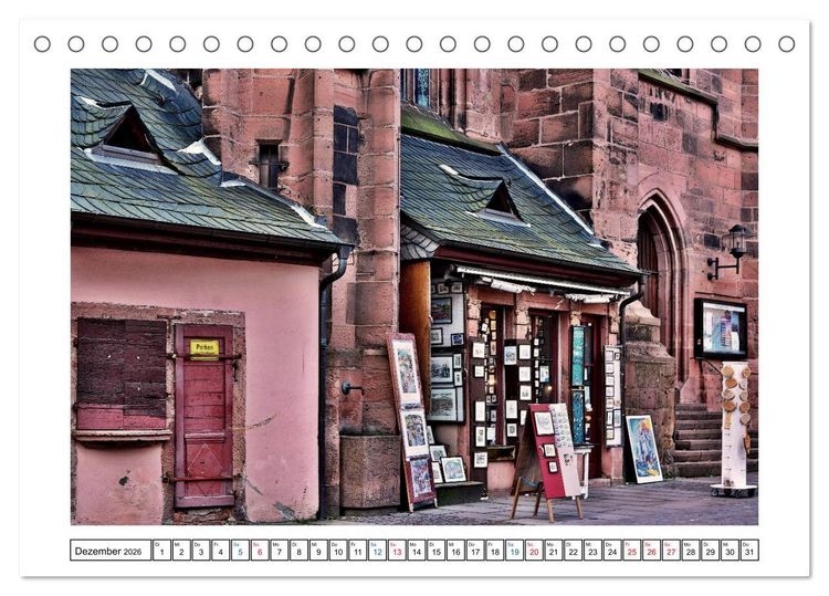 Produktbild: Heidelberg - Ansichtssache (Tischkalender 2026 DIN A5 quer), CALVENDO Monatskalender