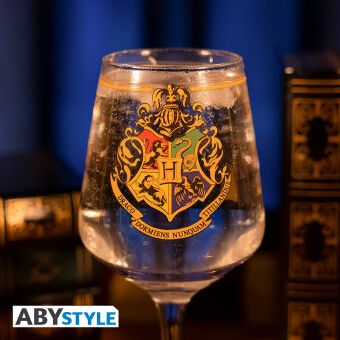 Produktbild: HARRY POTTER - Stemmed glass - "Hogwarts Crest"