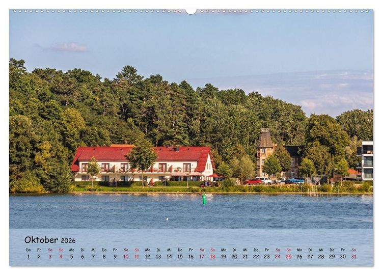 Produktbild: Zwischen See und Himmel - Waren (M&uuml;ritz) im Wandel der Jahreszeiten (hochwertiger Premium Wandkalender 2026 DIN A2 quer), Kunstdruck in Hochglanz