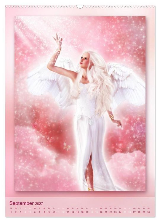 Produktbild: Himmlische Lichtbegleiter - Kalender (Wandkalender 2027 DIN A2 hoch), CALVENDO Monatskalender