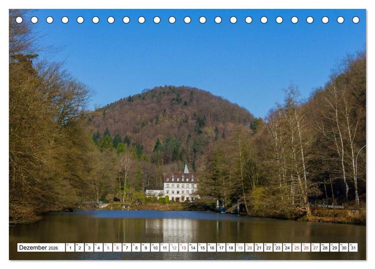 Produktbild: Bad Bergzaberner Land (Tischkalender 2026 DIN A5 quer), CALVENDO Monatskalender