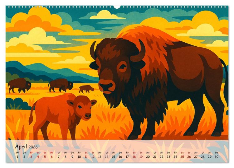 Produktbild: Nordamerika von Alaska bis Texas - Wild, Weit und Wundersch&ouml;n (hochwertiger Premium Wandkalender 2026 DIN A2 quer), Kunstdruck in Hochglanz