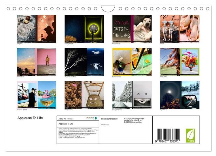 Produktbild: Applause To Life (Wandkalender 2026 DIN A4 quer), CALVENDO Monatskalender