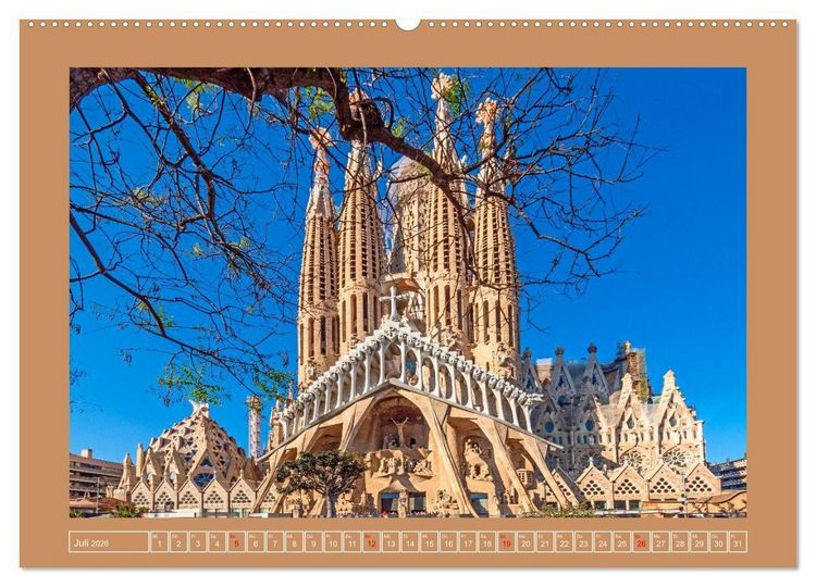 Produktbild: Ein Herz f&uuml;r Barcelona (Wandkalender 2026 DIN A2 quer), CALVENDO Monatskalender