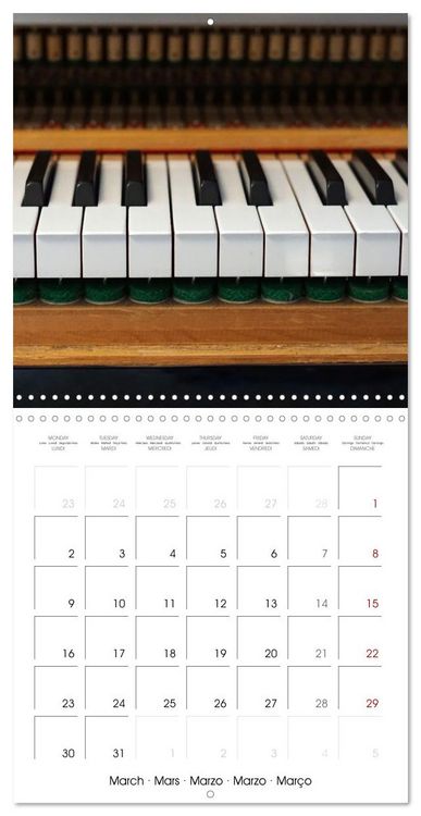 Produktbild: Piano Moments (Wall Calendar 2026 12 &times; 12 Inch) CALVENDO 12 Month Wall Calendar