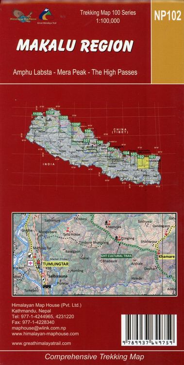 Produktbild: Makalu Region 1:100 000 NP102