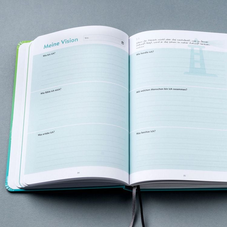Produktbild: DRANBLEIBEN Erfolgsjournal, Fresh Green