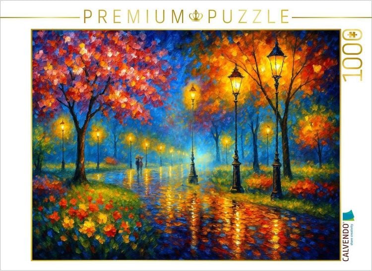 Produktbild: CALVENDO Puzzle Lichterstimmung im Park | 1000 Teile Lege-Gr&ouml;&szlig;e 64x48cm Foto-Puzzle f&uuml;r gl&uuml;ckliche Stunden