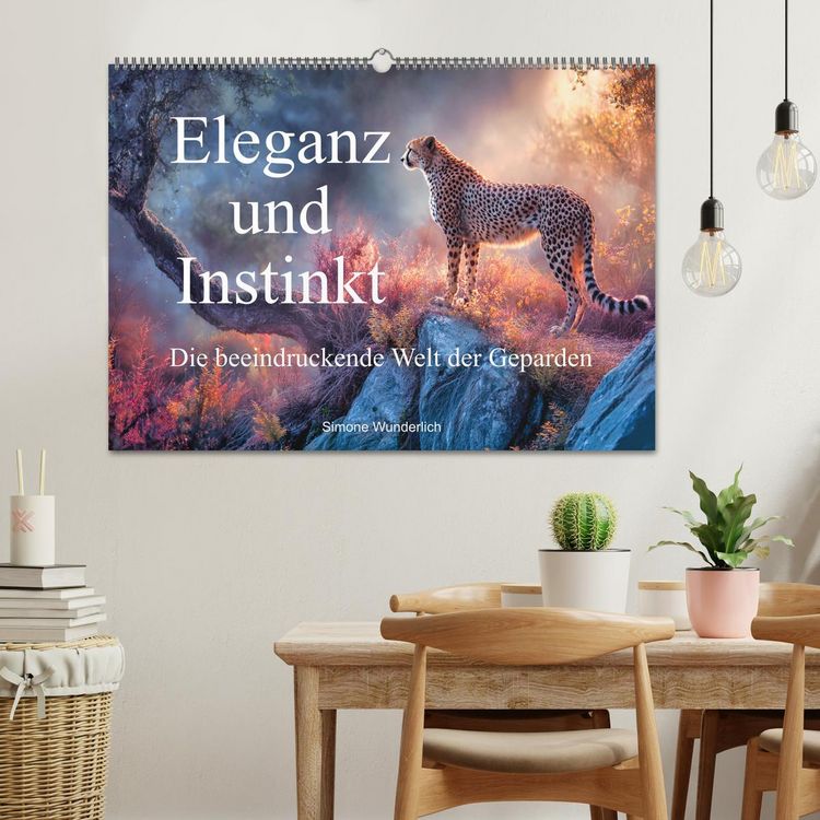Produktbild: Eleganz und Instinkt - die beeindruckende Welt der Geparden (Wandkalender 2027 DIN A2 quer), CALVENDO Monatskalender