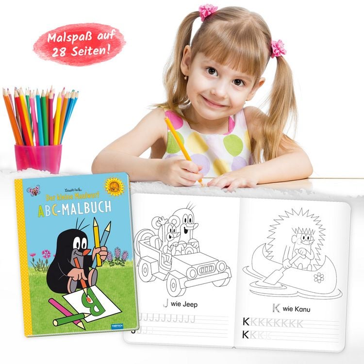 Produktbild: Tr&ouml;tsch Der kleine Maulwurf Malbuch ABC-Malbuch