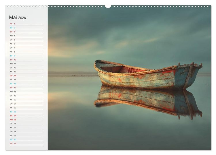 Produktbild: Im Fluss der Zeit (Wandkalender 2026 DIN A2 quer), CALVENDO Monatskalender