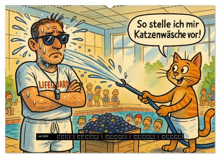Produktbild: Tierischer Berufsalltag (hochwertiger Premium Wandkalender 2026 DIN A2 quer), Kunstdruck in Hochglanz