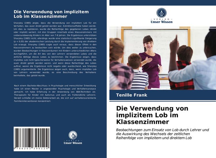 Produktbild: Die Verwendung von implizitem Lob im Klassenzimmer