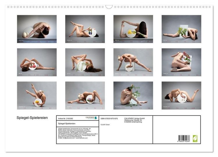 Produktbild: Spiegel-Spielereien (Wandkalender 2026 DIN A2 quer), CALVENDO Monatskalender