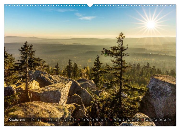 Produktbild: Zauberhaftes Fichtelgebirge (hochwertiger Premium Wandkalender 2026 DIN A2 quer), Kunstdruck in Hochglanz