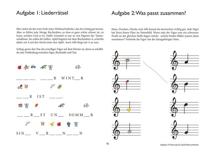 Produktbild: Klavierspiel & Spa&szlig; - Weihnachtslieder zum Klavierspielen lernen