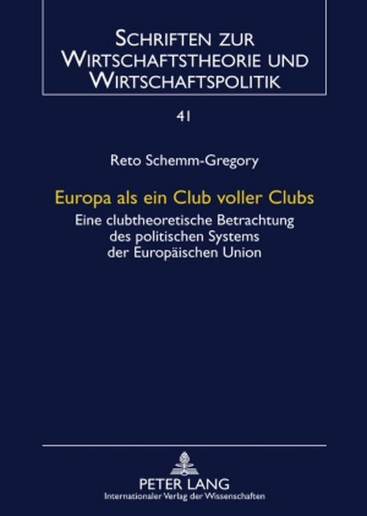Produktbild: Europa als ein Club voller Clubs