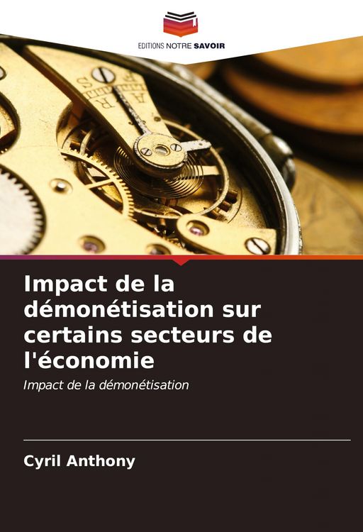 Produktbild: Impact de la d&eacute;mon&eacute;tisation sur certains secteurs de l'&eacute;conomie