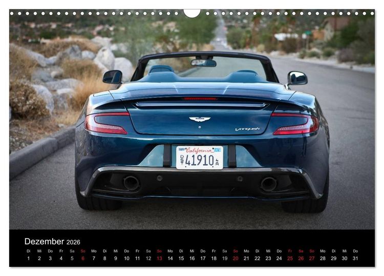Produktbild: Aston Martin Vanquish Volante (Wandkalender 2026 DIN A3 quer), CALVENDO Monatskalender