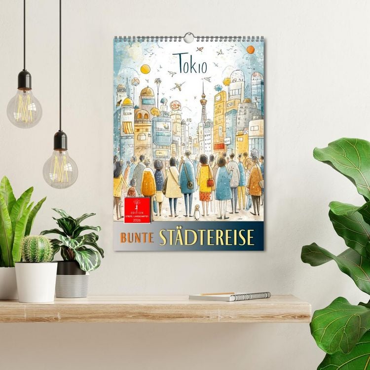 Produktbild: Bunte Weltreise (Wandkalender 2026 DIN A3 hoch), CALVENDO Monatskalender