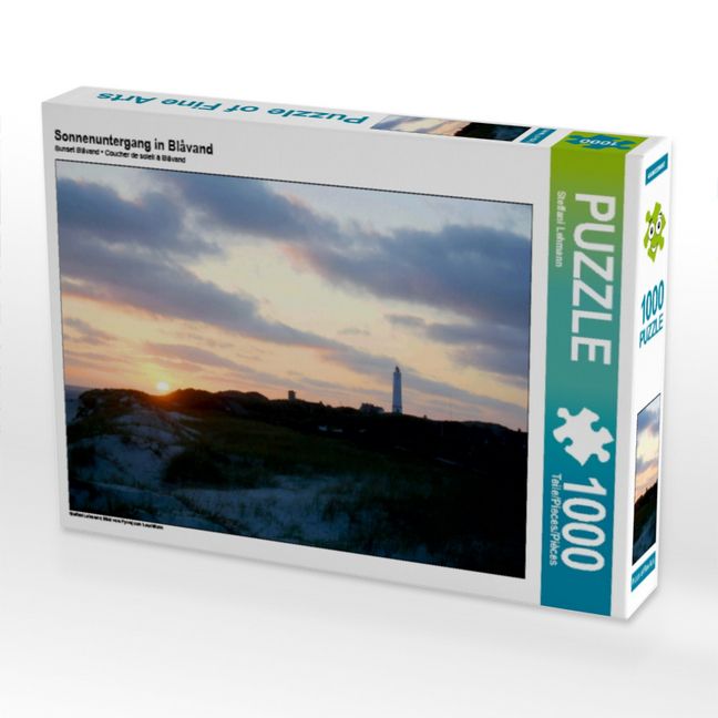 Produktbild: CALVENDO Puzzle Sonnenuntergang in Bl&aring;vand | 1000 Teile Lege-Gr&ouml;&szlig;e 64x48cm Foto-Puzzle f&uuml;r gl&uuml;ckliche Stunden