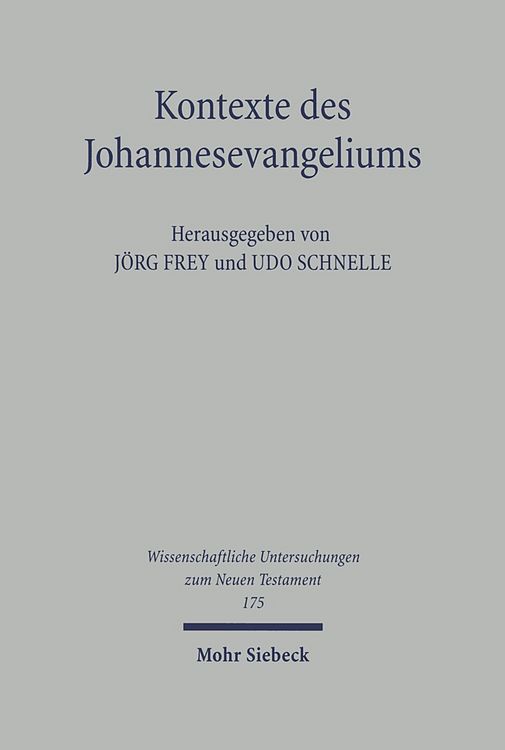 Produktbild: Kontexte des Johannesevangeliums