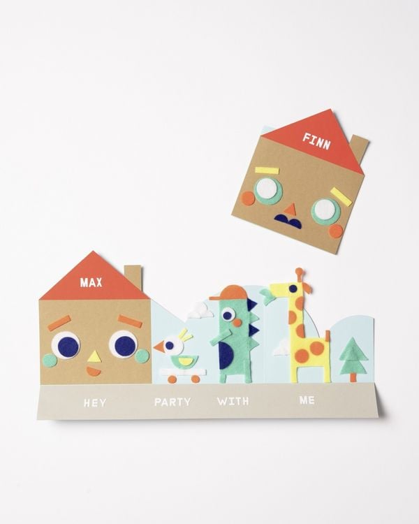 Produktbild: Folia Filz-Sticker FORMEN, 245 Teile selbstklebend, farbig sortiert